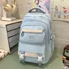 Mochila Escolar de Grande Capacidade para Alunos do Ensino Fundamental II, Mochila Feminina, Fresca e Fofa, Mochila de Campus de Alto Valor para Alunos do Ensino Fundamental I e II