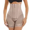 Calça Modeladora Plus Size Europeia e Americana para Afinar e Levantar o Bumbum, Compressão em Camada Dupla, Botão de Pressão, Cintura Alta, Formato de Pêssego, Controle de Barriga