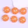 Parche de resina para pendientes, accesorios para el cabello, material para manualidades, margaritas gelatinosas suaves de 20 mm de grosor