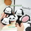 Peine de Cojín de Aire de Cachorro de Peluche y Panda de Dibujos Animados, Peine de Airbag para Niña Linda, Espejo Portátil, Peine de Masaje para el Cabello