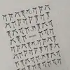 Pegatinas para Uñas de Moño de Color Sólido con Adhesivo Plano en la Parte Trasera en Colores Negro, Blanco, Dorado y Plateado Dh1071