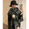 Estilo Novo Outono e Inverno Estilo Retro Novo Estilo Chinês Folha de Ginkgo Xale para Mulheres, Capa Estilo Chinês Manto de Viagem