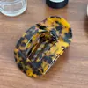 Pasador Retro de Alta Gama Clip de Abulón Clip Plano Curvo en la Parte Posterior de la Cabeza Enorme Pinza para el Cabello Pinza de Tiburón Grande Ovalada