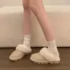 Zapatos de Algodón Versátiles Casuales Otoño Invierno 2026 Persona Perezosa Ligeros Cómodos Sin Cordones Nuevo Estilo Zapatillas de Punta Cerrada Moda para Mujer Más Terciopelo