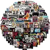 100 adesivos de grafite com tema Metallica. Adesivos à prova d'água DIY para guitarras, cadernos e capacetes
