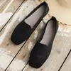 Zapatos Mocasines Transfronterizos Europeos y Americanos para Mujer 2024, Tejido Fly-Knit, Suela Plana, Cómodos, Casuales, Comercio Exterior, Nuevos al por Mayor, Tallas Grandes