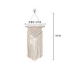 Tapiz bohemio tejido a mano con borlas largas para colgar en la pared, decoración del hogar, tapiz de cuerda de algodón de estilo nórdico