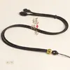 Corda para Pingente Novo Estilo DIY Feito à Mão Acessório com Mantra das Seis Palavras Corda de Colar Dourada Corda para Pingente de Buda de Jade