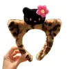 Acessórios Lolita Novas Orelhas de Gatinho Feminino Fofo Cabelo Prensado Lavagem de Rosto Faixa de Cabeça Maquiagem Inverno Cos Adereço de Cabeça Bidimensional