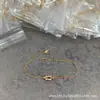 Série Force10 Ouro Rosa 18K Pequeno Fred Fivela de Ferradura Cheia de Diamantes Pulseira de Corda Vermelha Pulseira de Colar Feminina