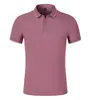 Camiseta casual de trabajo transpirable de piqué jacquard mercerizado de 40 hilos, con cuello, manga corta y logo estampado, camisa polo de negocios