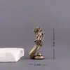 Adornos Creativos de Latón de Medusa Mujer Serpiente Griega Antigua Artesanías Retro Adornos de Mascota de Té para Escritorio de Hogar y Oficina