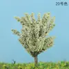 Mesa de Arena Modelo Árbol Musgo Decoración de Micro Paisaje Árbol Falso Modelo de Paisajismo Artificial Árbol de Hojas Plateadas Árbol de Navidad Árbol Falso
