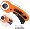 Cuchillo de rueda cortadora redondo de 45 mm para cortar tela cuchillo cortador de cuero con mango de cuchilla cuchillo cortador de rueda cuchillo cortador de tela
