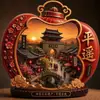 Pegatinas para cajas acrílicas planas en stock de diversas regiones del país, recuerdos de ciudades turísticas, regalos culturales y creativos, estilo personalizado, uso universal
