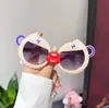 26 Modelos Nuevos de Gafas de Sol para Bebé con Protección Solar y Protección UV, Estilo Urbano Lindo Diseño de Mono Rayo Caricatura Gafas de Sol para Niños