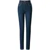 8197 pantalones de invierno de terciopelo acolchado para mujeres de mediana edad y mayores, pantalones largos para madre de mediana edad, talla grande, pantalones de algodón elástico, gruesos