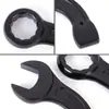 Venta al por mayor del fabricante Llave de impacto con mango curvo Flor de ciruelo 12 Ángulos Coincidencia de máquina herramienta Reparación Llave de boca gruesa de alta resistencia Flor de ciruelo