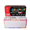 Bestseller transfronterizo caja roja y negra marcadores acrílicos líquidos directos 120/168 colores amplia gama de colores punta suave no traspasa para dibujo a mano