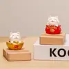 Creativos Lindo Gato de la Suerte Soportes para Teléfono Móvil Adornos Decoración de Escritorio de Oficina Adornos para Estabilidad Emocional Regalos para Niñas