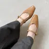 Zapatos Mary Jane estables y seguros de piel de vaca, colección otoño 2026, con tacón medio delgado, punta cuadrada, piel genuina, hebilla de una sola correa, adecuados para ir al trabajo, zapatos de mujer