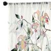 1 pieza nueva mosquitera con patrón de flores impresión digital 3D directo de fábrica decoración dormitorio sala de estar mosquitera con barra para colgar