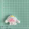Pequeno tamanho brilhante desenho animado porco resina acessórios creme cola faça você mesmo capa de telefone acessórios para cabelo manchete copo de água chaveiro