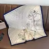 Lenço de seda pequeno quadrado estilo chinês para mulheres, lenço de cabeça para primavera, outono e verão, para combinar com blusas, protetor de pescoço, estilo fino, adequado para mães