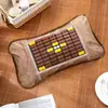 Almohada fresca de verano almohada de tallo de té seda de hielo almohada fresca de bambú almohada fresca de mahjong almohada antigua de ratán de bambú almohada de verano almohada individual de bambú
