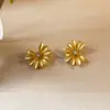 Pendientes de Zirconia con Margarita Dulces y Elegantes, Nuevo Estilo Primavera y Verano, Diseño Simple de Nicho, Sensación de Alta Gama, Pendientes Suaves y Femeninos