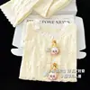 Pijama Infantil Meninas Algodão Nuvem Manga Longa Estilo Primavera e Outono Desenho Animado Fofo Tamanho Grande Crianças Grandes Roupas de Casa Conjunto Solto de Duas Peças