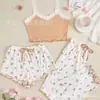Línea Directa Transfronteriza Europea y Americana 2025 Nuevo Conjunto de Pijama para Mujer Pantalones Sexy Estampados Se Pueden Usar Fuera de Casa Ropa para el Hogar Cómodo