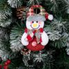 Natal transfronteiriço novos itens decorativos para idosos, boneco de neve, alce pequeno pingente árvore de Natal acessórios tecido pequeno