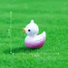 Nuevo producto transfronterizo: adorables figuritas de pato vegetal, perfectas para jardinería, paisajismo, decoraciones DIY y exhibiciones de paisajes en miniatura