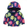 Chaqueta para niños y niñas, primavera y otoño, gorro fino, camisa con cremallera de moda bonita para bebés, abrigo para niños