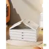Caja de Almacenamiento Plegable Ropa Prendas Edredones Caja Organizadora de Almacenamiento Hogar Armario Caja de Plástico Transparente Gabinete
