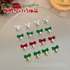 Nueva Campana de Navidad con Lazo Oro Plata Mini Campana de Aleación Decoración Navideña para Uñas DIY Venta al por Mayor