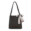 Bolso Tipo Cubo de Gran Capacidad 2024 Nuevo Bolso de Hombro Textura PU Bolso de Mujer Moderno de Gran Capacidad Bolso de Axila