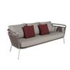 Villa ao ar livre Pátio Mesa e cadeira Hotel Terraço ao ar livre Jardim de lazer Varanda simples Proteção solar Rattan Conjunto de três peças
