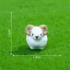 Una colección de adorables figuritas de animales en miniatura para crear paisajes en miniatura, perfectas para decoraciones de casa de muñecas DIY, adornos para coche y expositores de escritorio