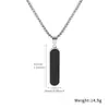 Colar de Aço Inoxidável com Gotejamento de Óleo Transfronteiriço Pingente de Aço Titânio Comércio Exterior Polido Espelhado Gotejamento de Óleo Pingente Personalizado Masculino