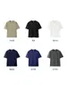 [Camiseta de Algodón Tecnológico] Algodón de Xinjiang Puntada Triple 7A Antibacteriana y Antiácaros Corte Holgado Color Sólido Casual Camiseta de Manga Corta para Niños