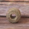 Fabricante Venta al por Mayor 3 Hebras 2mm Tejido 100 Yardas Fino Cáñamo Etiqueta Línea Cordel Bola Cuerda de Cáñamo DIY Accesorios Hechos a Mano Navidad