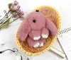Lindo Colgante de Conejo de Peluche para Bolso, Colgante de Accesorio de Peluche, Colgante Llavero de Conejo Rex