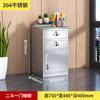 Archivador bajo de acero inoxidable 304 con cajón con cerradura, armario para herramientas, armario de almacenamiento con acabado Yang, mesita de noche para actividades, disponible