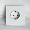 Panel de toma de corriente con interruptor para comercio exterior, panel oculto 86 para el hogar, toma de corriente de pared británica de cinco orificios con USB