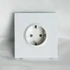 Painel de interruptores para comércio exterior, tomada elétrica, painel embutido tipo 86, interruptor de parede britânico de cinco furos, tomada USB.