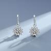 Ganchos para Orejas de Plata de Ley S925 [Liquidación y Envío Gratis] Lujo Accesible Versátil Diseño de Nicho Pendientes de Circonita Diamante Rosa Exportación Transfronteriza