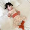 Ropa de otoño para bebé con cintura alta y protección abdominal, pantalones de otoño, ropa interior infantil sin huesos, pijamas gruesos de algodón para otoño e invierno.