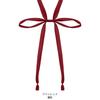 Corbata de Lazo Jk de Estilo Japonés para Mujer, Perezosa sin Nudo Rojo Vino Accesorio para Corbata de Camisa de Estudiante, Color Sólido Negro Estilo Universitario